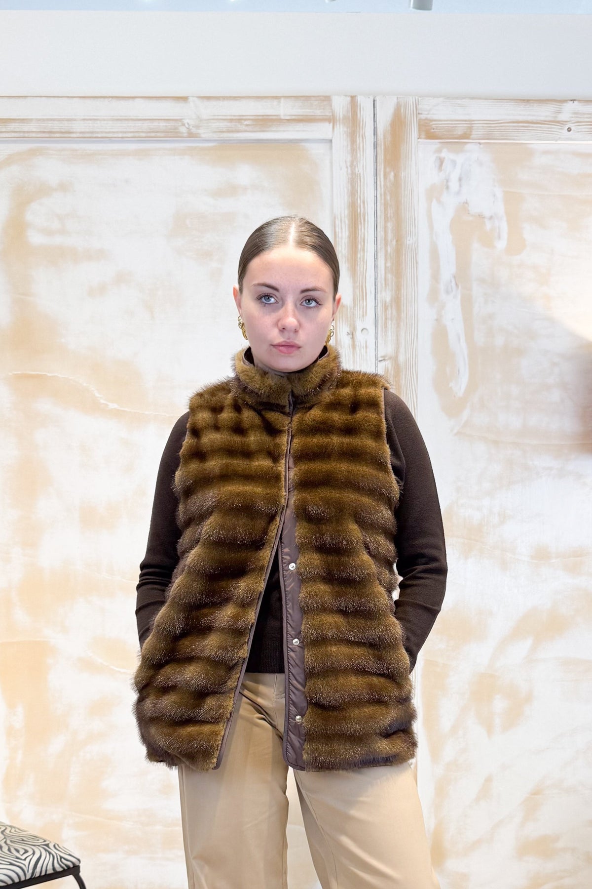 Gilet in ecopelliccia EMME