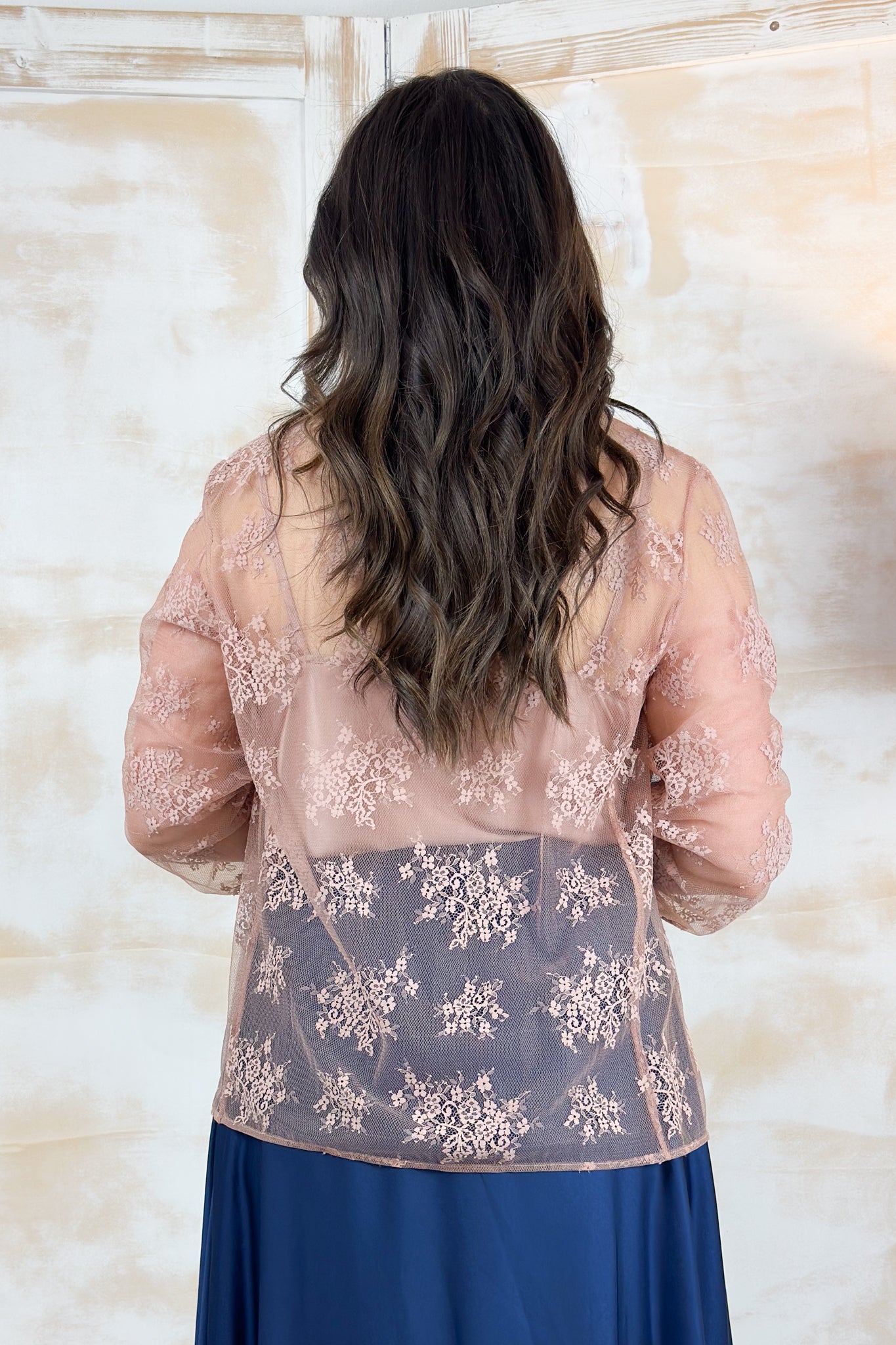 Camicia in pizzo chantilly EMME - Malva