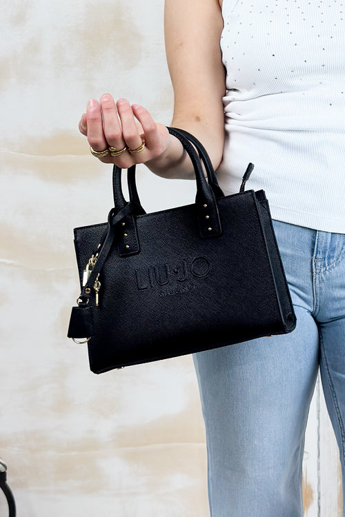 Borsa a mano piccola in saffiano LIU JO - Black
