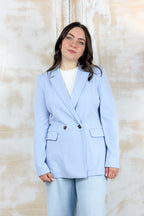Blazer in jersey doppiopetto EMME - AZZURRO