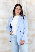 Blazer in jersey doppiopetto EMME - AZZURRO