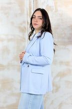 Blazer in jersey doppiopetto EMME - AZZURRO