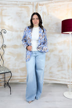 Blazer in cotone fantasia LIU JO - Blu wave liles