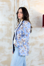 Blazer in cotone fantasia LIU JO - Blu wave liles