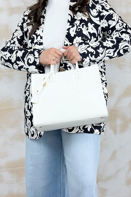Borsa in saffiano media LIU JO - Cream