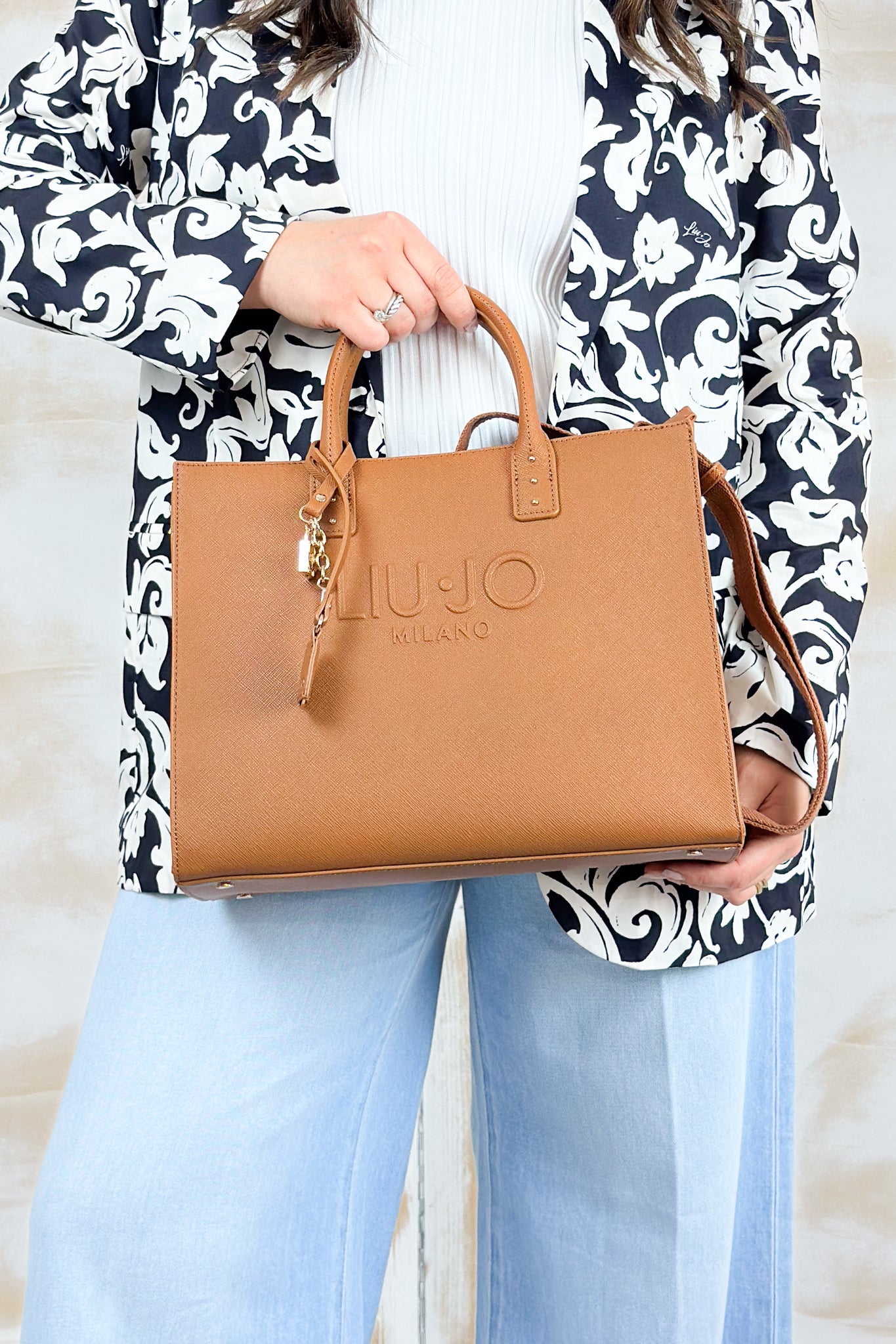 Borsa in saffiano media LIU JO - Sequioia
