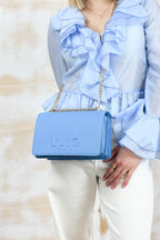 Borsa tracolla con catena LIU JO - Azure blue