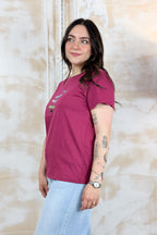 T-shirt con totem sul davanti LIU JO - Scarlet/city