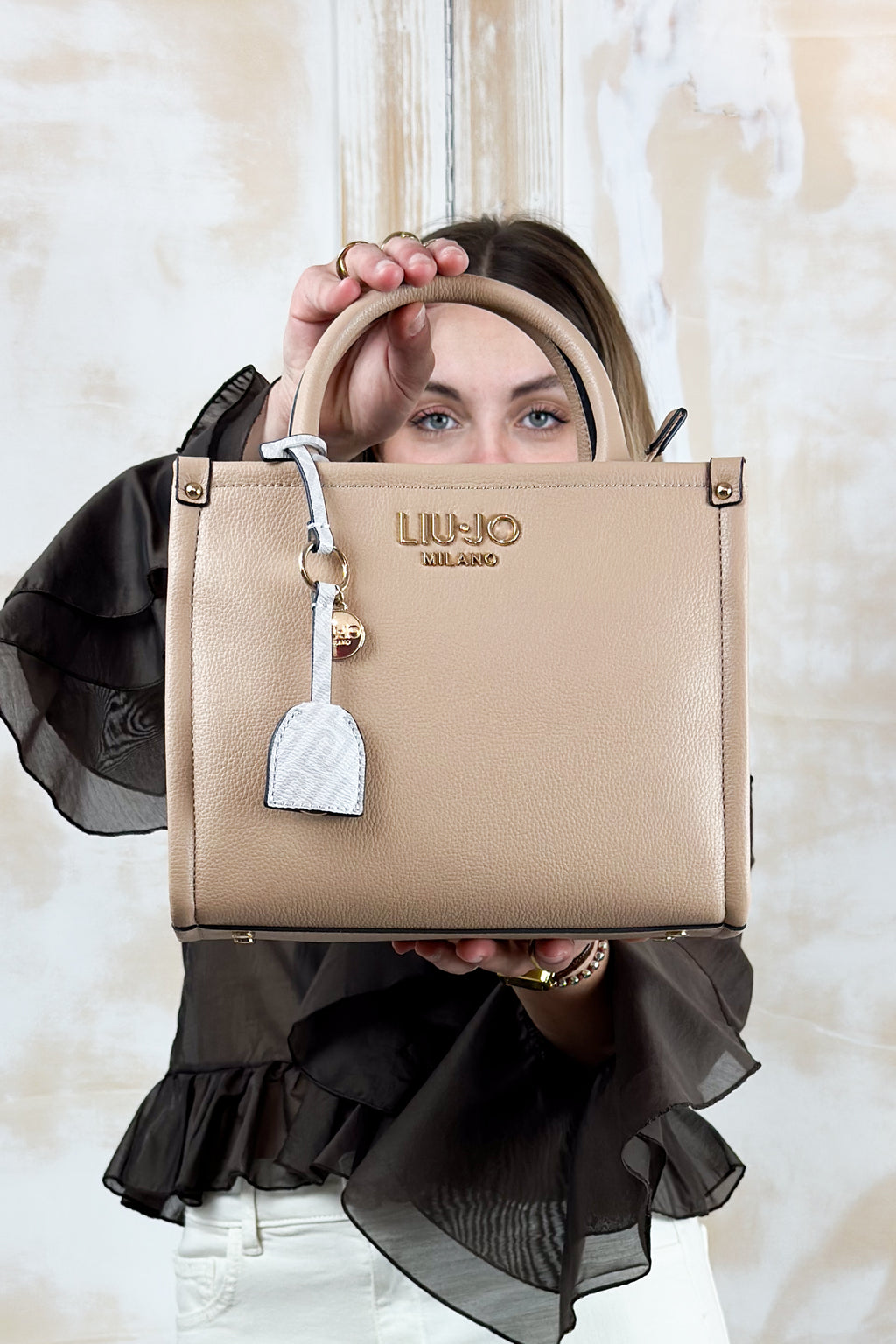 Borsa piccola quadrata LIU JO - Dark Cipria