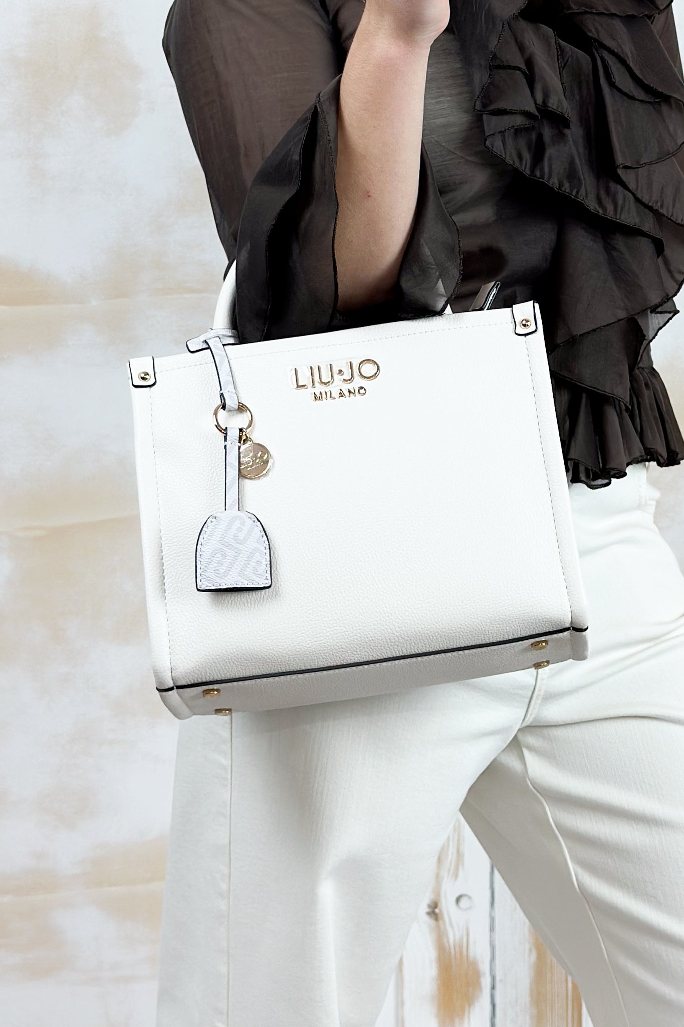 Borsa piccola quadrata LIU JO - Cream