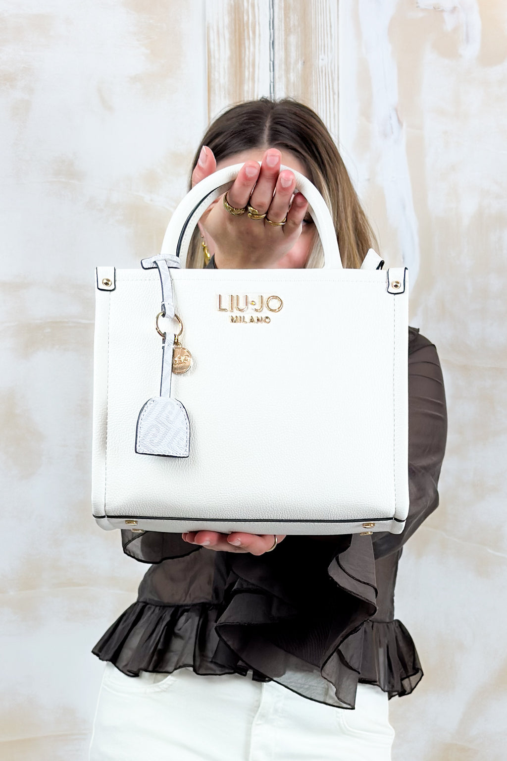 Borsa piccola quadrata LIU JO - Cream