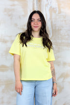 T-shirt over con scritta LIU JO - Jasmine/happy hour