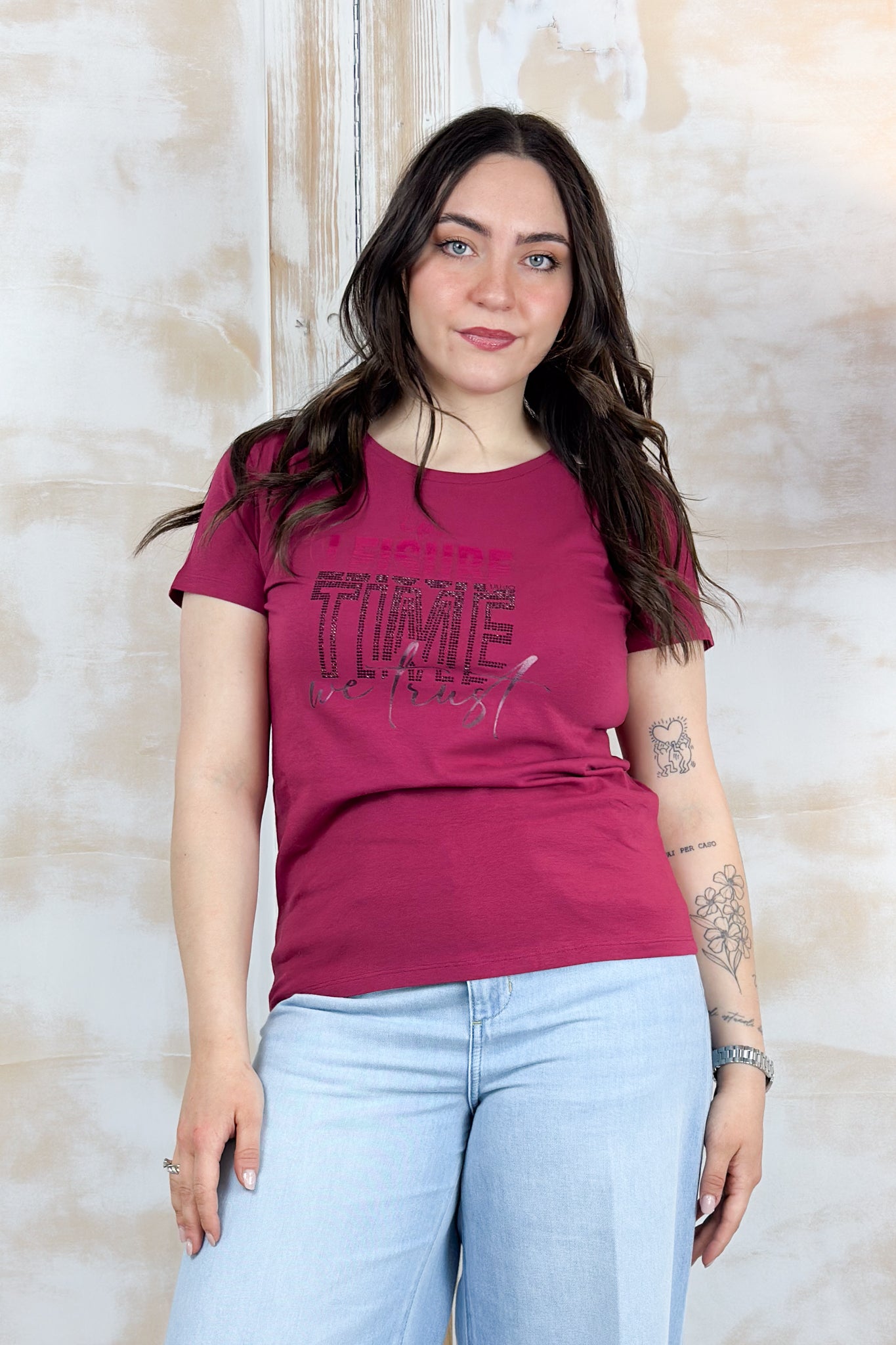 T-shirt slim-fit LIU JO - Scarlet/leisure time