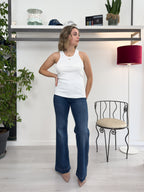 Top canotta con mini logo LIU JO