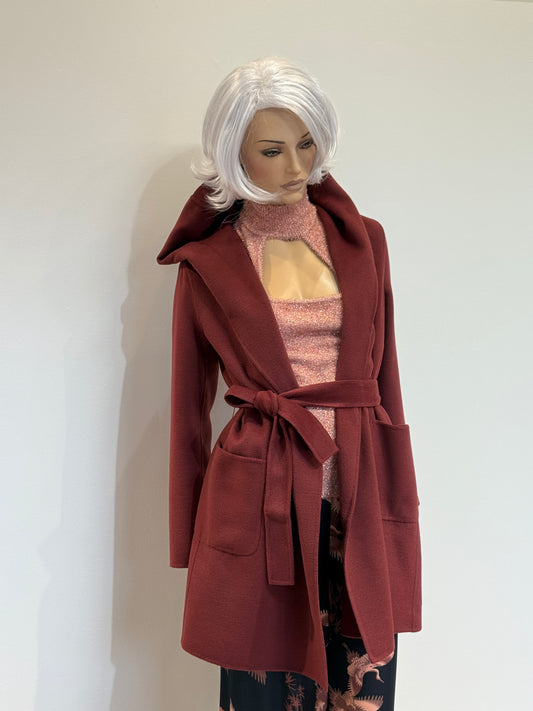 Cappotto in doublè con cappuccio Emme Marella