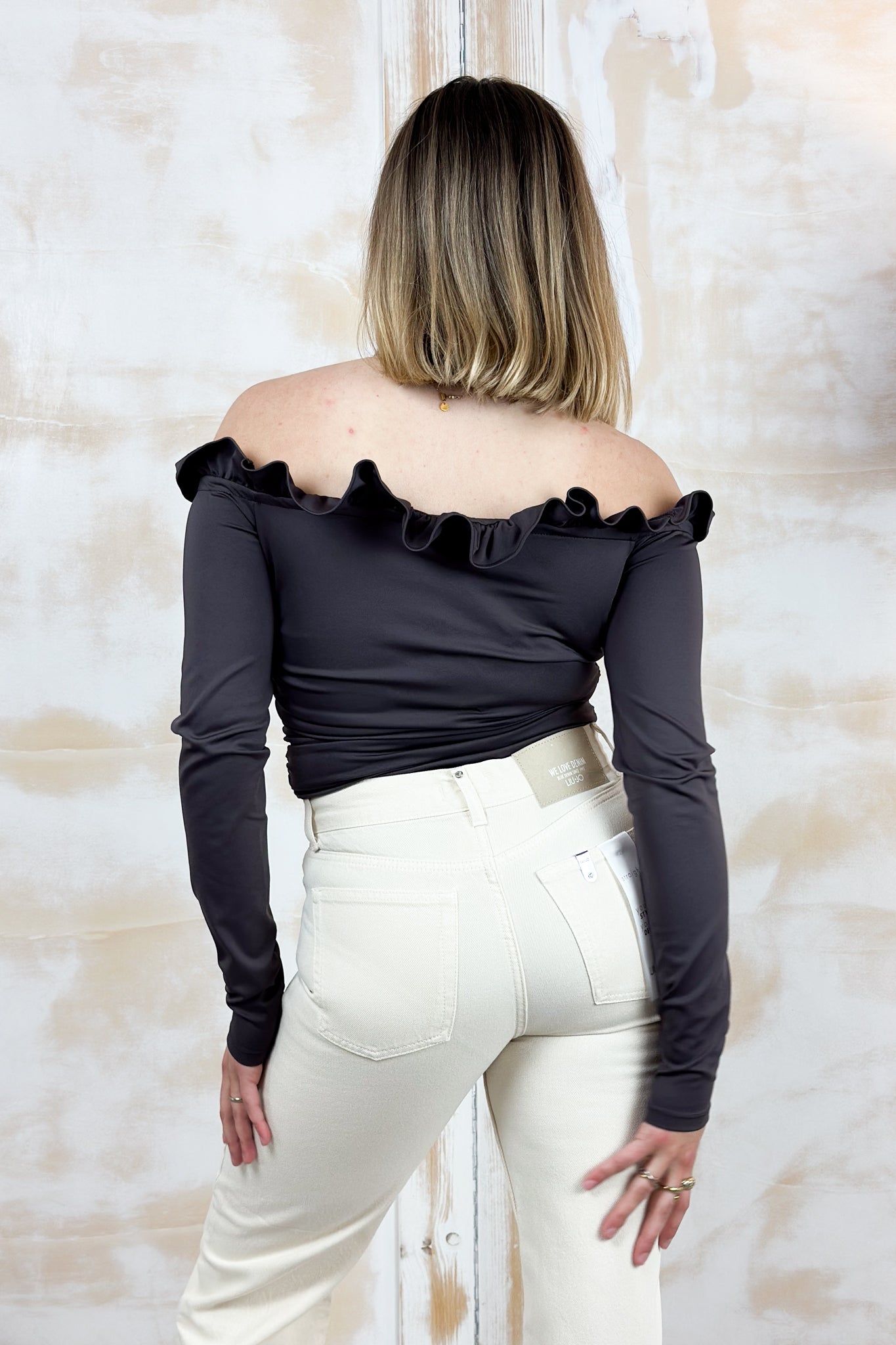 Body-Top con rouche EMME - Testa di moro