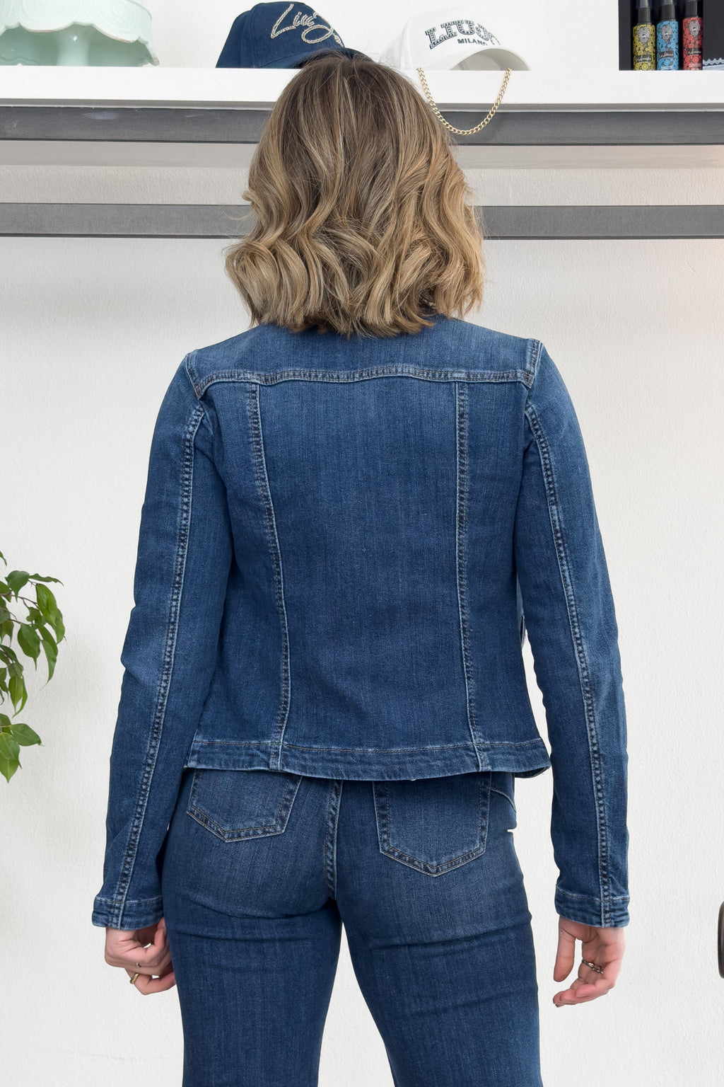 Giacca in denim con bottoni logati LIU JO