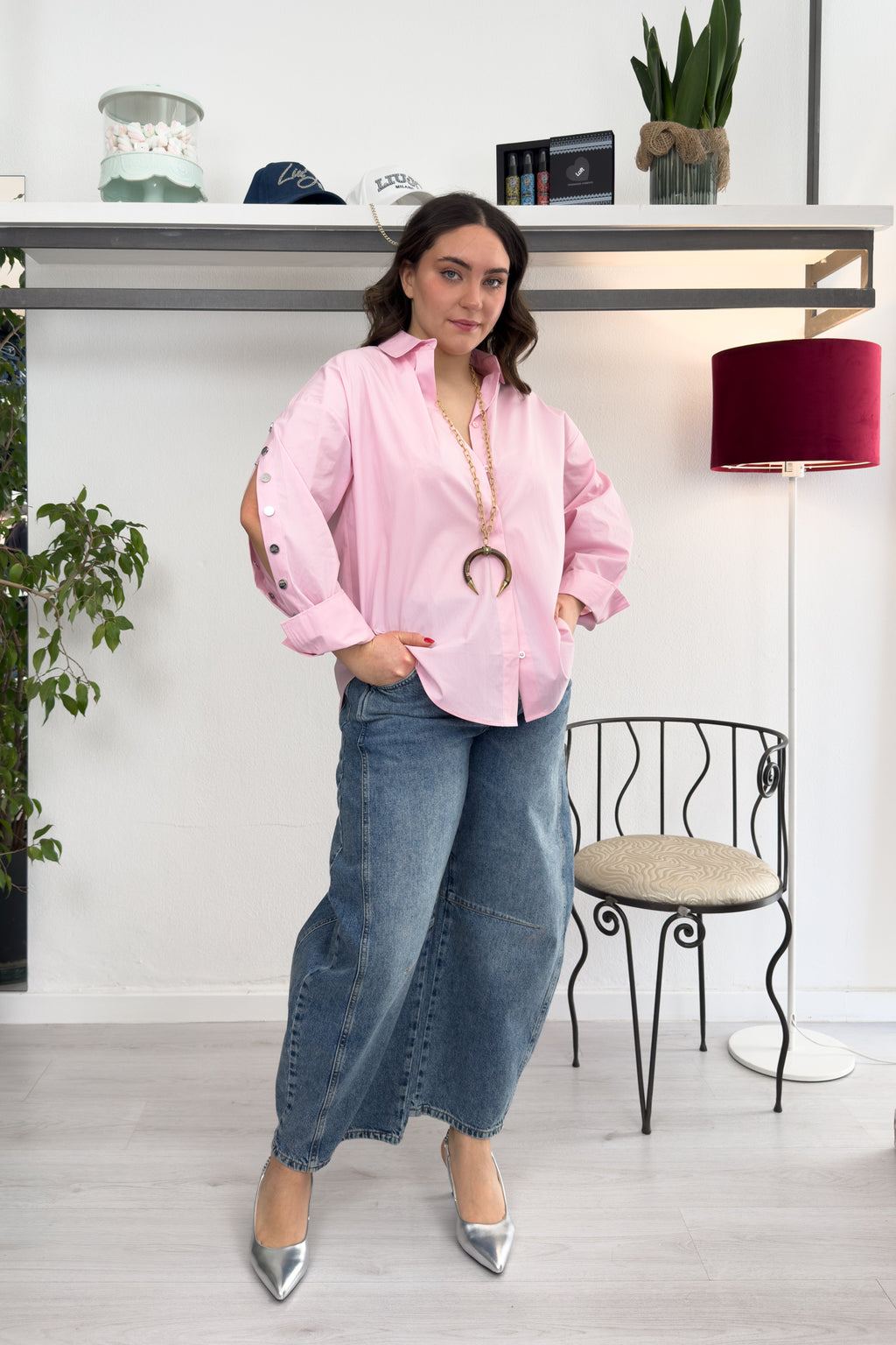 Camicia over con cut out sulle maniche LIU JO