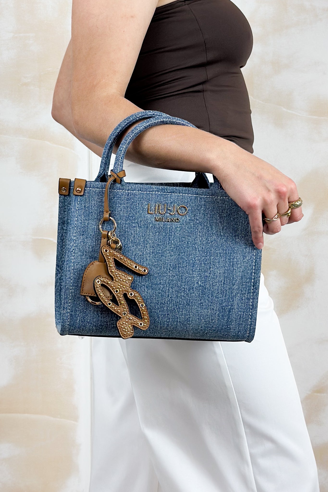 Borsa piccola quadrata in denim  LIU JO - Light denim