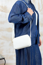 Borsa a tracolla piccola in saffiano LIU JO - Cream