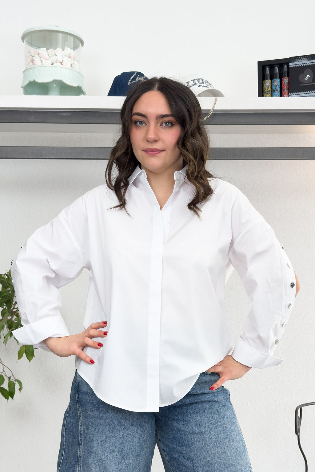 Camicia over con cut out sulle maniche LIU JO