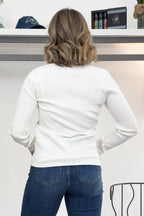 Maglia scollo a V con borchie LIU JO