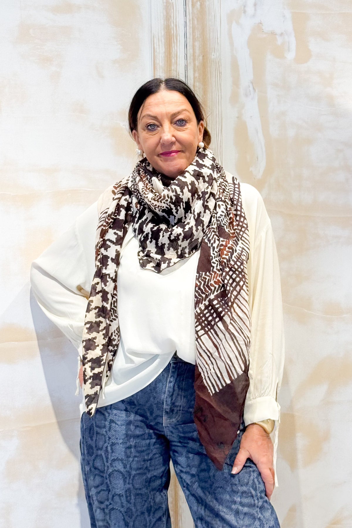 Foulard in cotone e seta MANILA GRACE