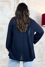 Cardigan e canotta in jersey lurex EMME - Blu