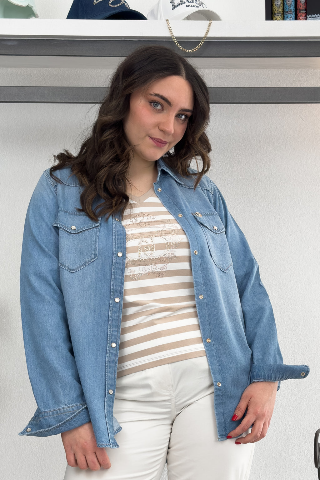 Camicia in denim dritta LIU JO