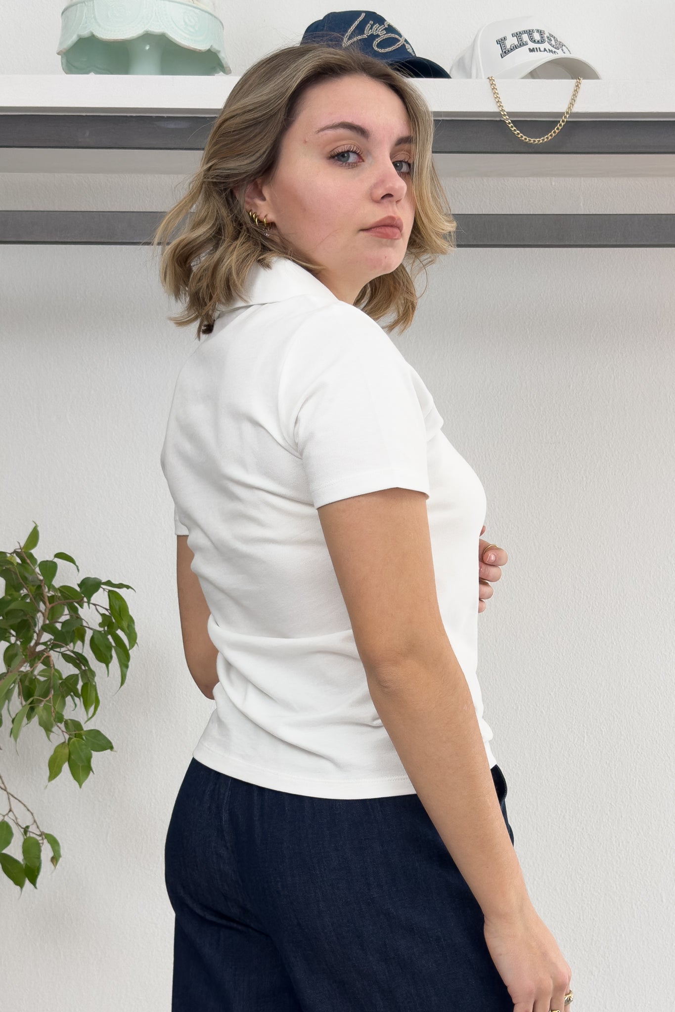 Polo con applicazioni sul collo EMME