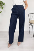 Pantalone in denim stretch trattato EMME