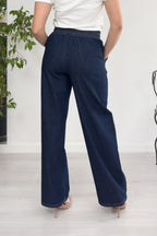Pantalone in denim stretch trattato EMME