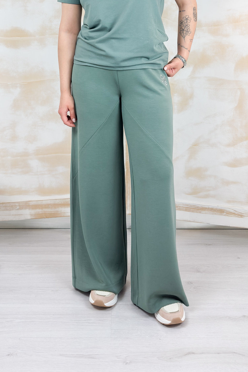 Pantaloni flare in scuba LIU JO - Military