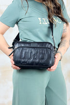 Tracolla in naylon con tasca LIU JO - Black