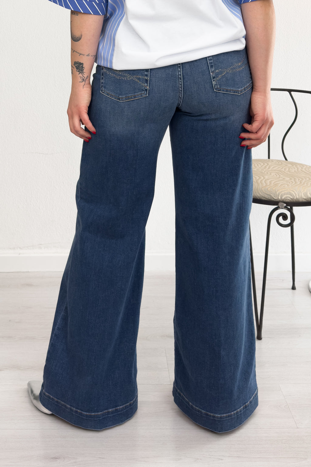 Jeans a Flare denim scuro LIU JO
