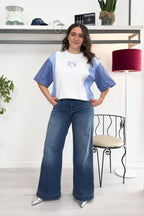 Jeans a Flare denim scuro LIU JO