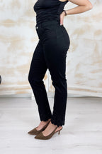 Pantalone skinny con ricamo sangallo LIU JO - Nero