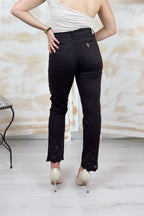 Pantalone skinny con ricamo sangallo LIU JO - Sacher