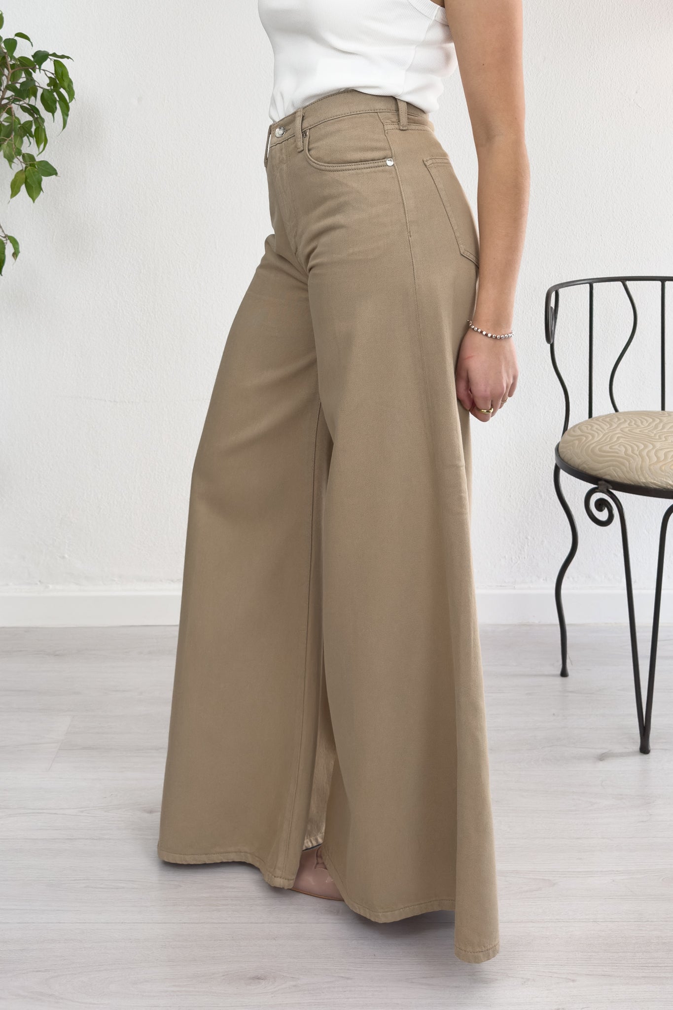 Pantaloni super flare a vita alta LIU JO