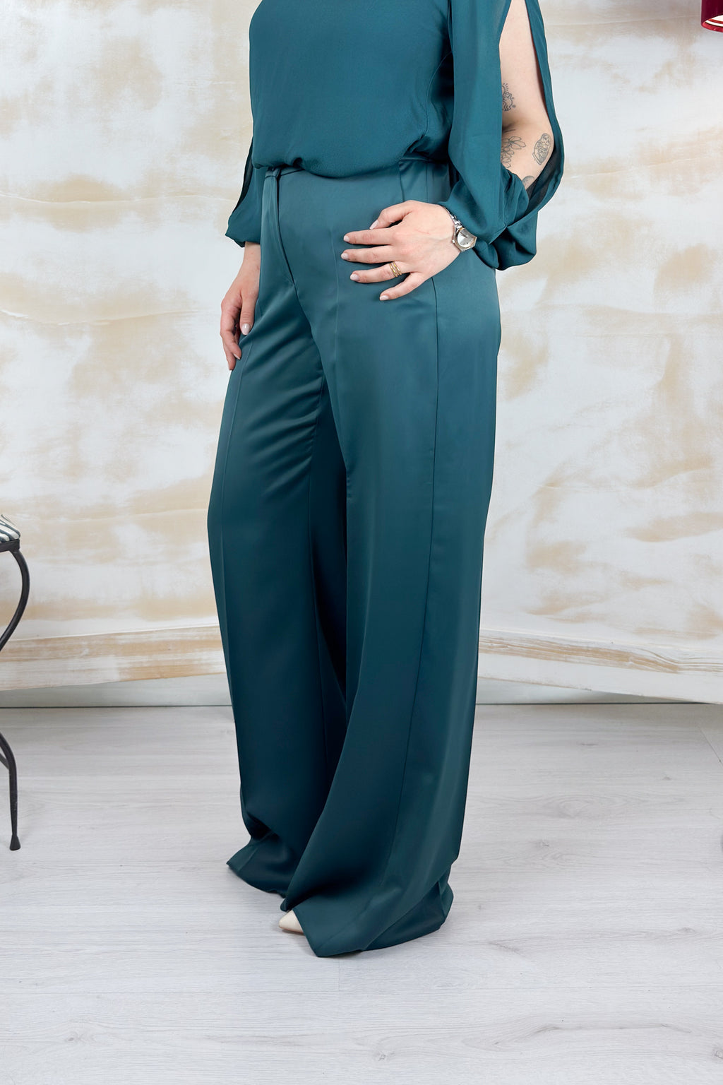 Pantalone in raso matte EMME