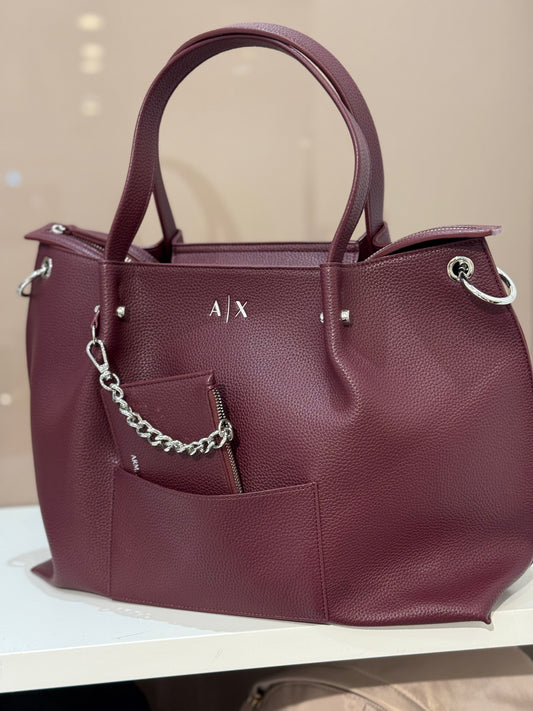 Borsa shopper con pochette Armani Exchange