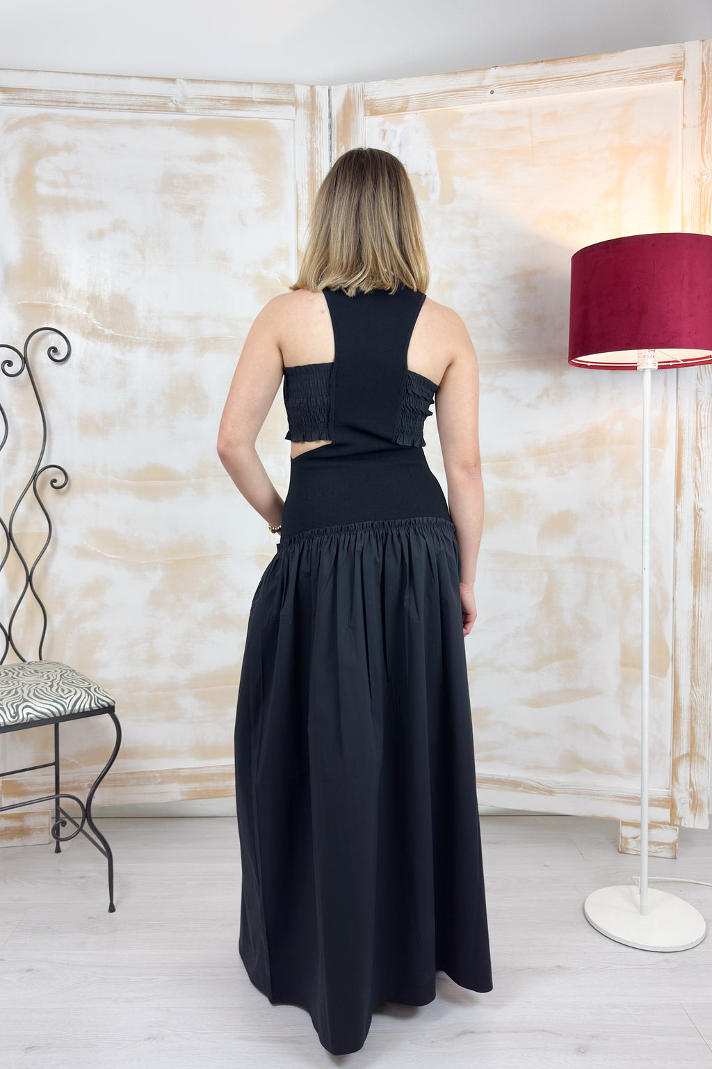Abito lungo con cut-out LIU JO - Black