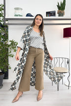 Abito chemisier in twill stampato EMME