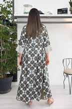 Abito chemisier in twill stampato EMME