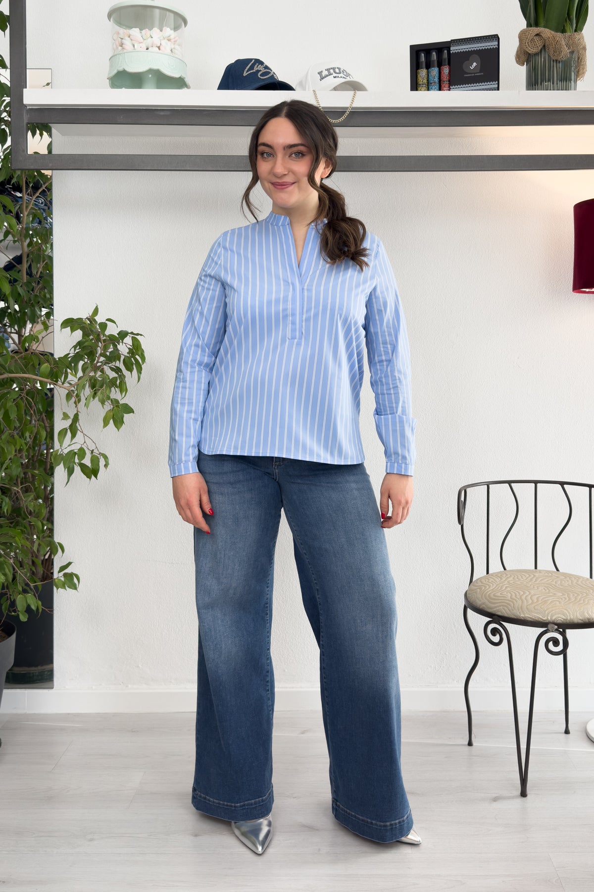 Blusa coreana a righe EMME