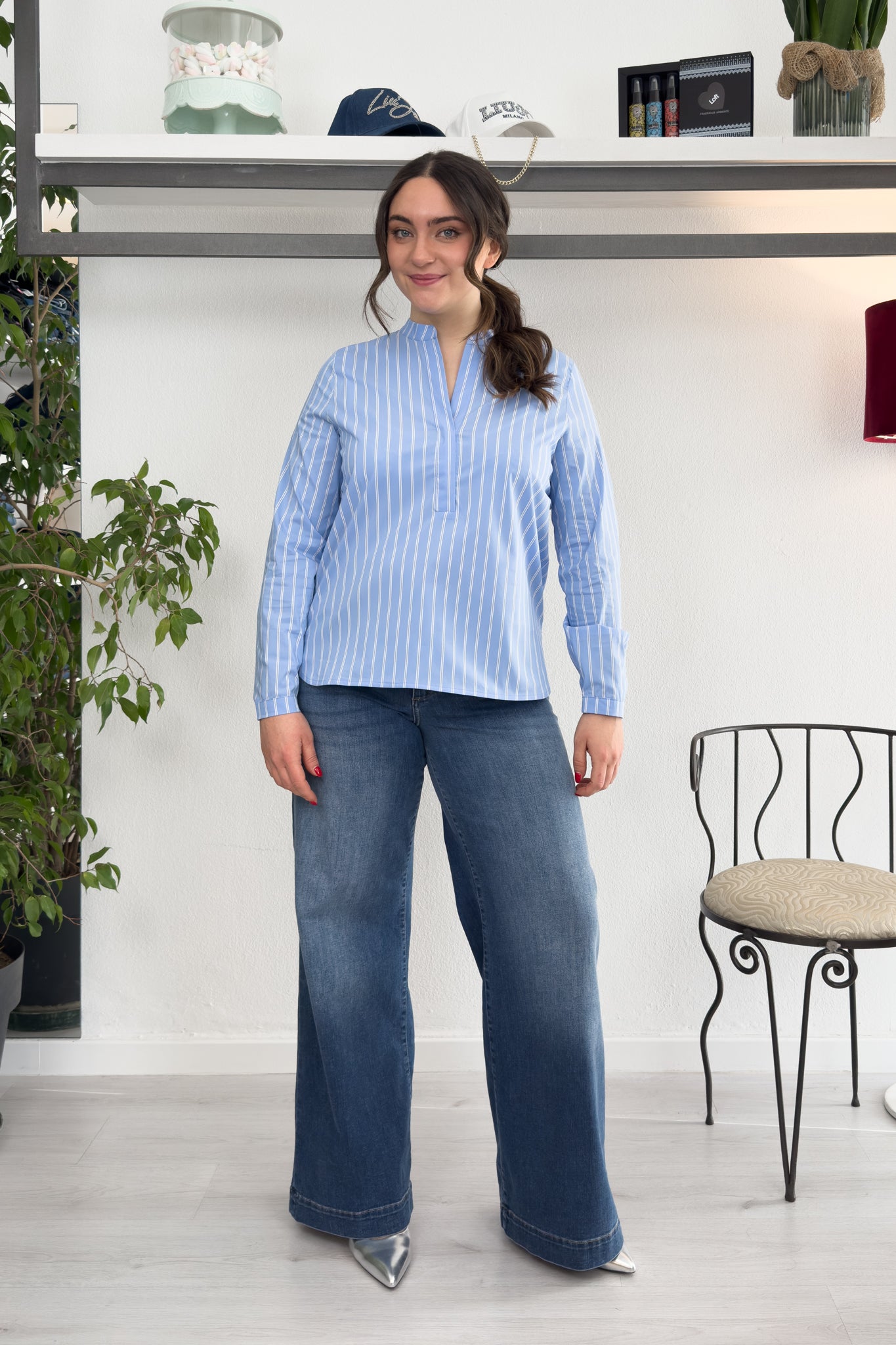 Blusa coreana a righe EMME