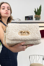 Borsa LaPuffy grande a crochet LIU JO