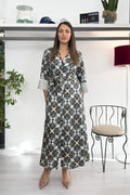 Abito chemisier in twill stampato EMME