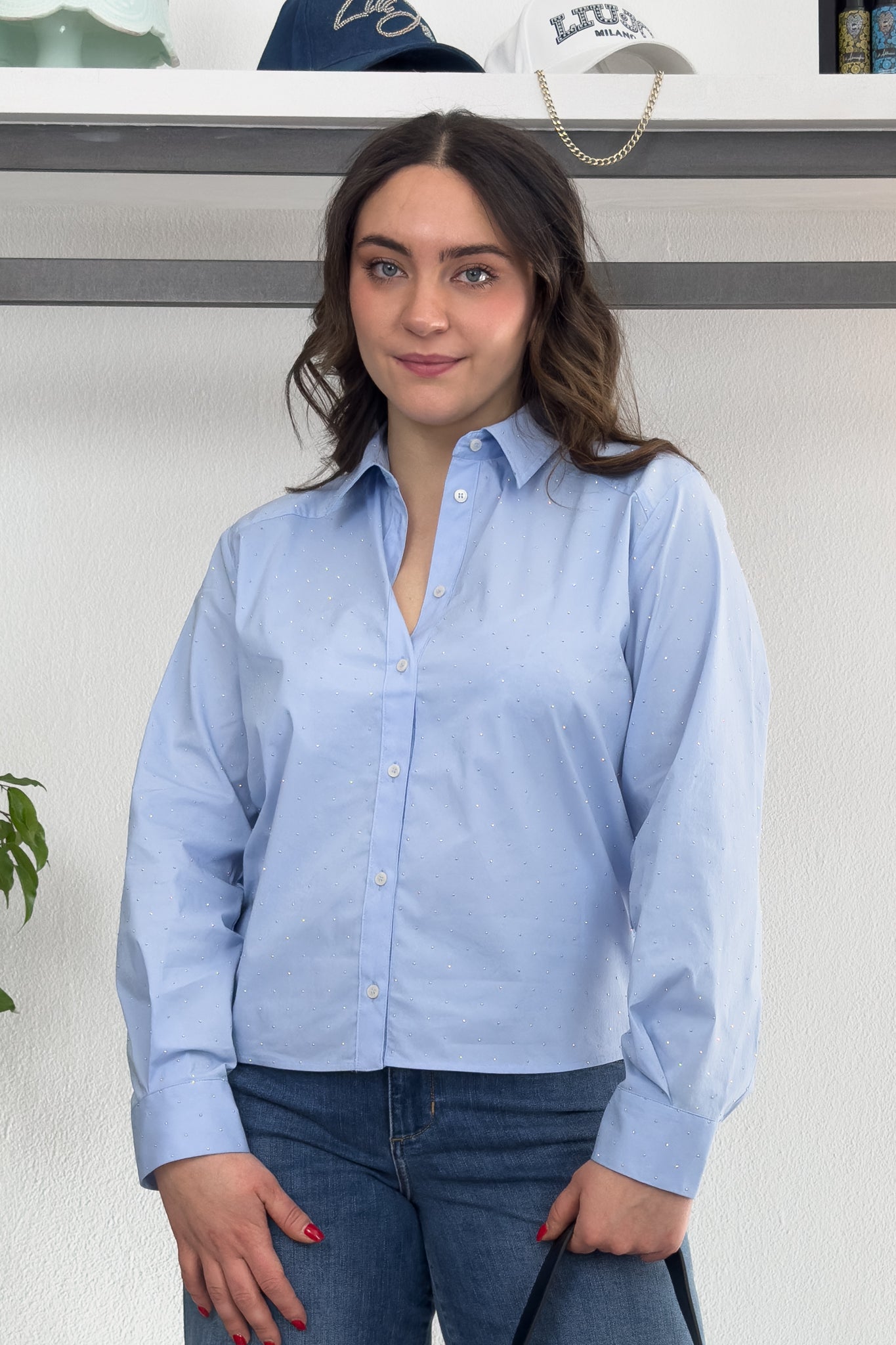 Camicia in popeline di misto cotone EMME