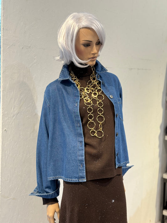 Camicia jeans cropped Emme Marella